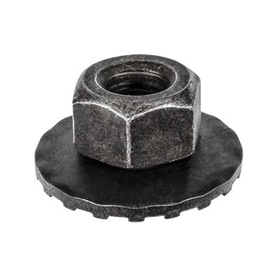 Auveco No. 12596 M6-1.0 Free Spinning Washer Nut 19mm Od, Quantity - 25