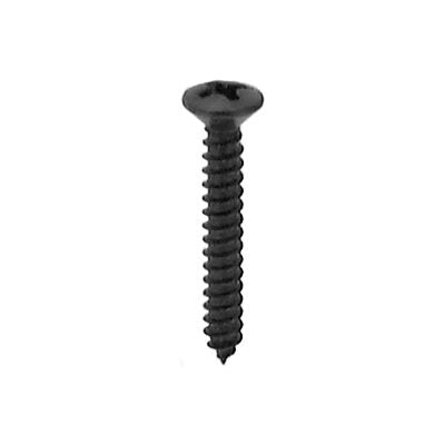 Auveco No 12797 Phillips Oval Head Tapping Screw 6 X 1 Black Oxide, Quantity 100