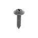 Auveco No 12952 Phillips Flat Washer Head Tapping Screw 6 X 1 Black, Quantity 100