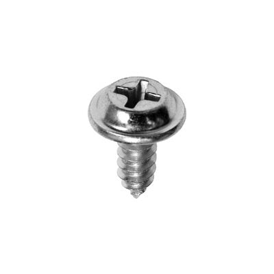 Auveco No 13027 Phillips Flat Top Washer Head Tapping Screw 10 X 1/2, Quantity 100