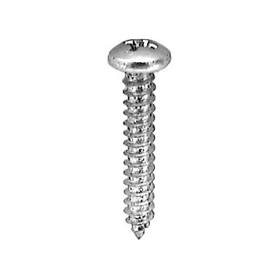 Auveco No 13271 8 X 1 Phillips Pan Head Tapping Screw 18-8 Stainless Steel, Quantity 50