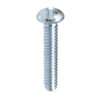 Auveco No 13298 8-32 X 1/4 Slotted Round Head Machine Screw 18-8 Stainless Steel, Quantity 100