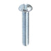 Auveco No 13300 8-32 X 3/4 Slotted Rd Head Machine Screw 18-8 Stainless Steel, Quantity 100