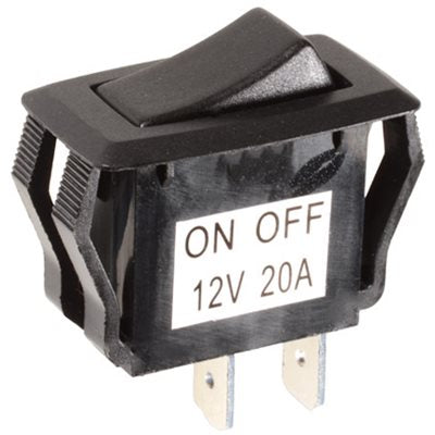 Auveco No 13528 Rocker Switch 2 Position Fits 1-1/8 X 7/16 Hole, Quantity 1