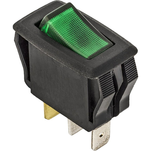 Auveco No 13529 Illuminated Rocker Switch -Green, Quantity 1