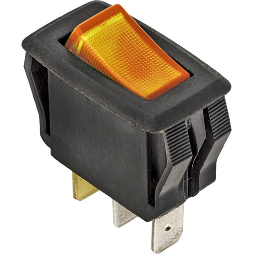Auveco No 13530 Illuminated Rocker Switch-Amber, Quantity 1