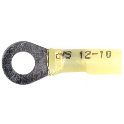 Auveco No 13675 Krimp And Seal Terminal 1/4 Stud 12-10 Gauge, Quantity 10