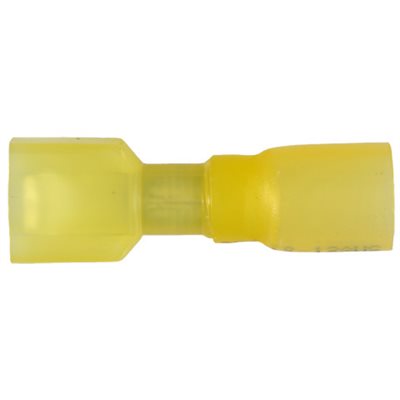 Auveco No. 13680 Krimp And Seal Terminal .250 Stud 12-10 Gauge Male, Quantity - 10
