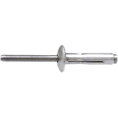 Auveco No 13770 Klamp Tite Rivet 1/4 Diameter 3/16-3/8 Range, Quantity 25