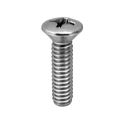 Auveco No 13328 8-32 X 3/4 Phillips Oval Head Machine Screw 18-8 Stainless Steel, Quantity 100