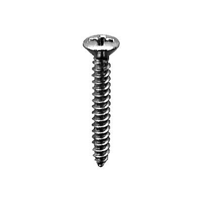 Auveco No 9412 10 X 1-1/2 Phillips Oval Head Tapping Screw 18-8 GrSS, Quantity 100