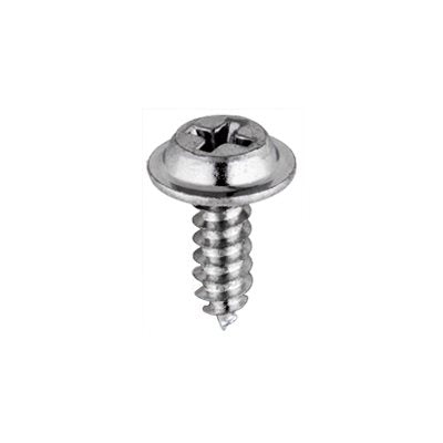 Auveco No 14859 Phillips Flat Washer Head Tapping Screw 8-18 X 1/2, Quantity 100