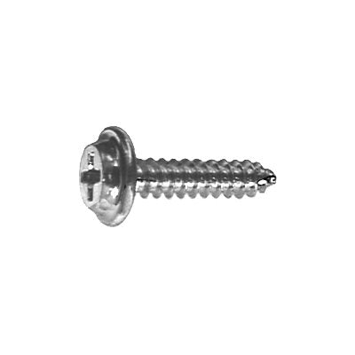 Auveco No 14862 Phillips Flat Washer Head Tapping Screw 8-18 X 1, Quantity 100