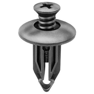 Auveco No 14998 Push Type Retainer 27/32 Head Diameter 1 Length, Quantity 25