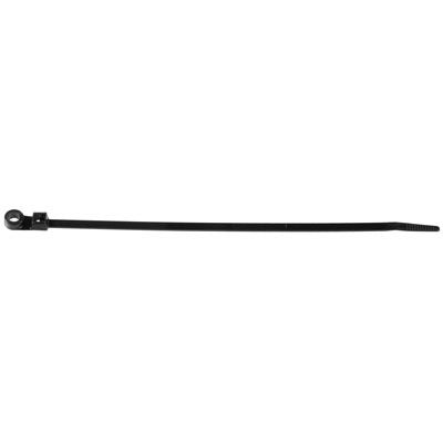Auveco No 15151 Black Nylon Cable Tie W/Mntg Hole 14-3/4 Length, Quantity 25
