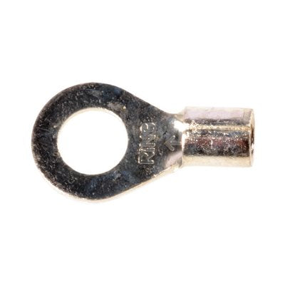 Auveco No 15159 8 Gauge 5/16 Stud Ring Terminal Non-Insulated, Quantity 25