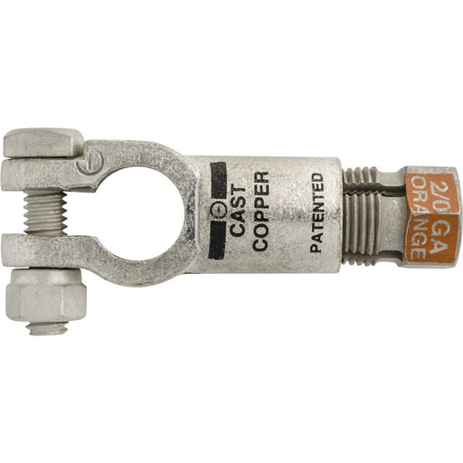 Auveco No 15608 Compression Battery Cable Terminal Negative Orange, Quantity 2