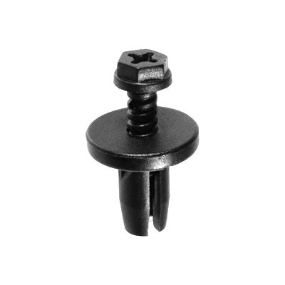 Auveco No. 15672 Push-Type Retainer 17mm Head Diameter 17mm Length, Quantity - 25