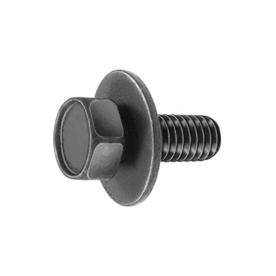 Auveco No. 15791 Hex SEMS Body Bolt Black Fluorocarb M6-1.0 X 16mm, Quantity - 50