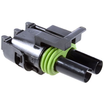 Auveco No. 15952 2-Cavity Connector Shell For Female Terminal, Quantity - 25