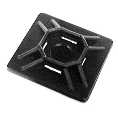 Auveco No 16001 Cable Tie Mount With Adhesive Back 4-Way, Quantity 10