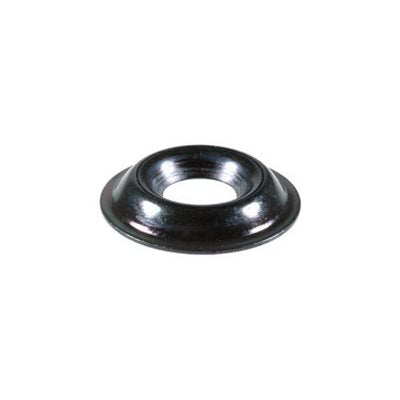 Auveco No 16009 8 Flanged Cntsk Brass Finish Washer Black Zinc, Quantity 100