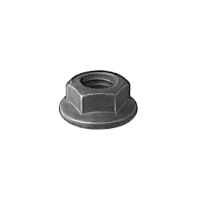 Auveco No. 19205 Hex Flange Nut M6-1.0 Black Phosphate Class 9, Quantity - 100