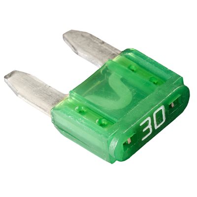 Auveco No. 16360 Mini Fuse - 30 Amps, Quantity - 5