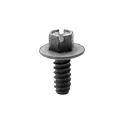 Ford N804376-S Slot Hex Washer Head License Plt Screw 14 X 5/8 Blk, Auveco 16421 Quantity 50