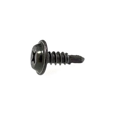 Chrysler 153297 8 X 1/2 Phillips Flat Top Washer Head Tapping Screw Black, Auveco 16478 Quantity 100