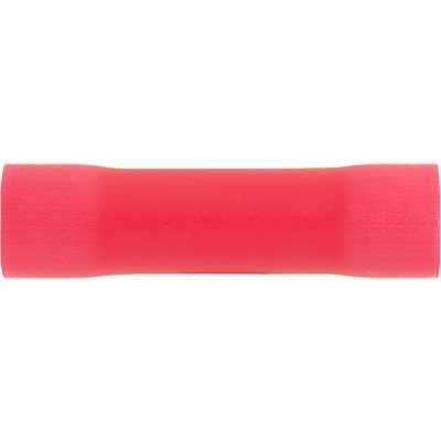 Auveco No 17037 Vinyl Insulated Butt Connector 8 Gauge Red, Quantity 10