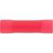 Auveco No 17037 Vinyl Insulated Butt Connector 8 Gauge Red, Quantity 10