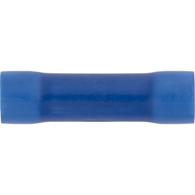 Auveco No. 17038 Vinyl Insulated Butt Connector 6 Gauge Blue, Quantity - 10