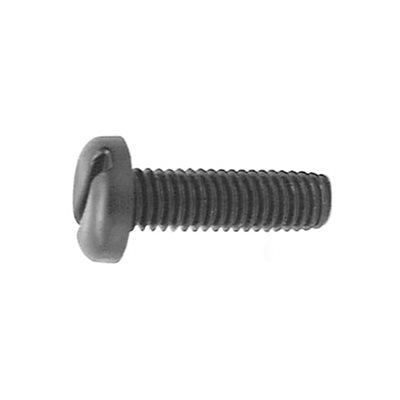 Auveco No. 17091 Black Nylon License Plate Screw M6-1.0 X 20mm, Quantity - 100