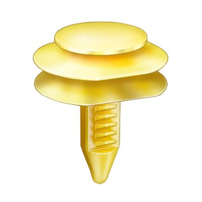 Auveco No. 17092 GM Door Trim Panel Retainer Yellow Nylon, Quantity - 50