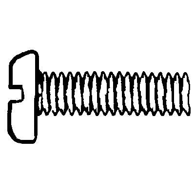 Auveco No 17169 Natural Nylon License Plate Screw M6-10 X 20mm, Quantity 100