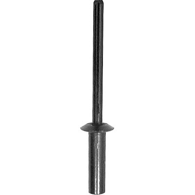 Auveco No 17410 Closed End Rivet 3/16 Diameter 3/8-1/2 Grip Aluminum Black, Quantity 25