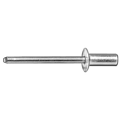 Auveco No 17415 Closed End Rivet 3/16 Diameter 1/8-1/4 Grip Aluminum & Steel, Quantity 50