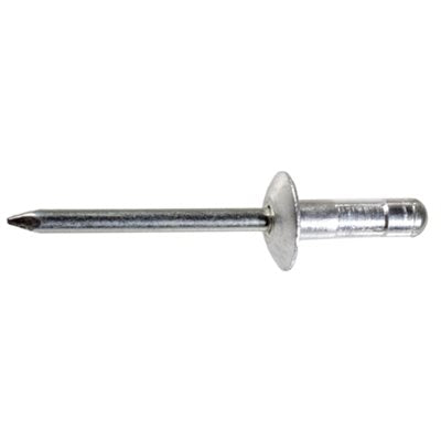 Auveco No 17433 Avex Blind Rivet 3/16 Diameter 3/16-7/16Grip Zinc/Yllw, Quantity 50