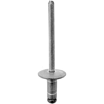 Auveco No 17468 Large Flange Rivet 5/32 Diameter 3/64-1/4 Grip Aluminum/Stl, Quantity 50
