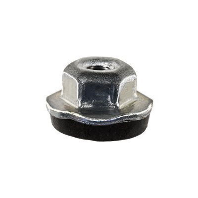 Auveco No 17495 Hex Flange Nut W/Slr M4-7 14mm Flange Outside Diameter, Quantity 50