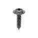 Auveco No 17558 Phillips Flat Washer Head Tapping Screw 10 X 3/4 Black E Coat, Quantity 100