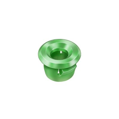 Auveco No 17667 Ford Nylon Tubular Nut Green 3/8 Hole Size, Quantity 25