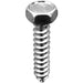 Auveco No 5329 3/8 X 3/4 Indented Hex Head 9/16 Af Tapping Screw Zinc AB, Quantity 50
