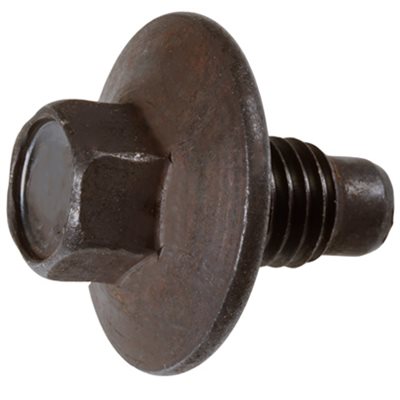 Auveco No. 18023 Oil Drain Plug W/Gasket M12-1.75 Thread Black, Quantity - 2
