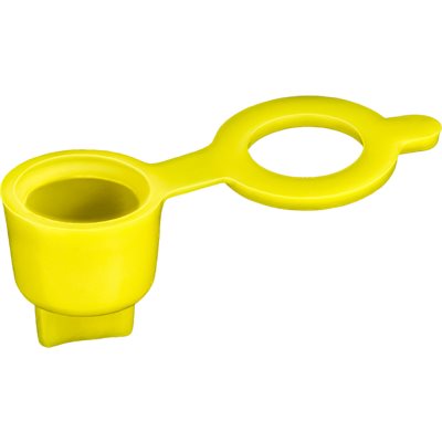 Auveco No 18111 Grease Fitting Cap Yellow Polyethylene, Quantity 50