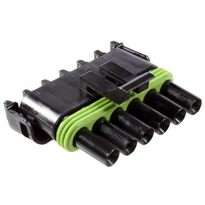 Auveco No. 18151 Weatherpack Term. Shell 6 Way Flat Male, Quantity - 3