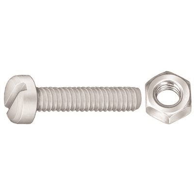 Auveco No 18238 M6-10 X 25mm Nat Nylon License Plate Screw, Quantity 50
