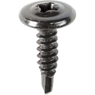 Auveco No 18817 Type 1A Drive Rd Ws Head Teks Tapping Screw M42 X 16mm Black, Quantity 100