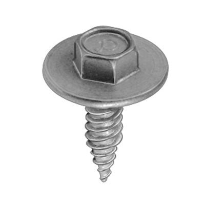 Auveco No 18934 Hex Washer Head Tapping Screw 14 X 7/8 Zinc, Quantity 25